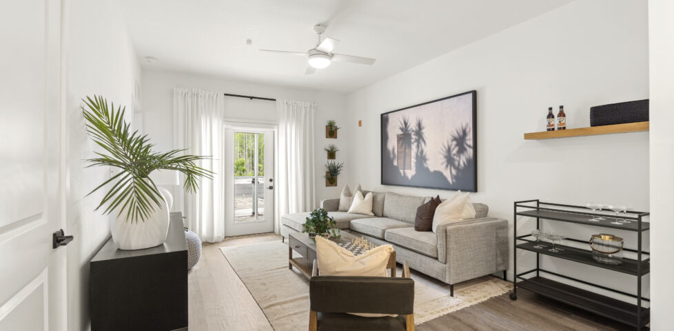 living room image at Soluna New Apartments in St Augustine FL