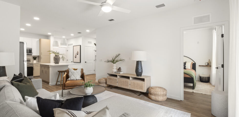 living room image at Soluna New Apartments in St Augustine FL
